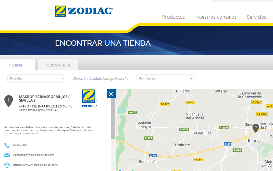 Distribuidor oficial de Zodiac en Sevilla