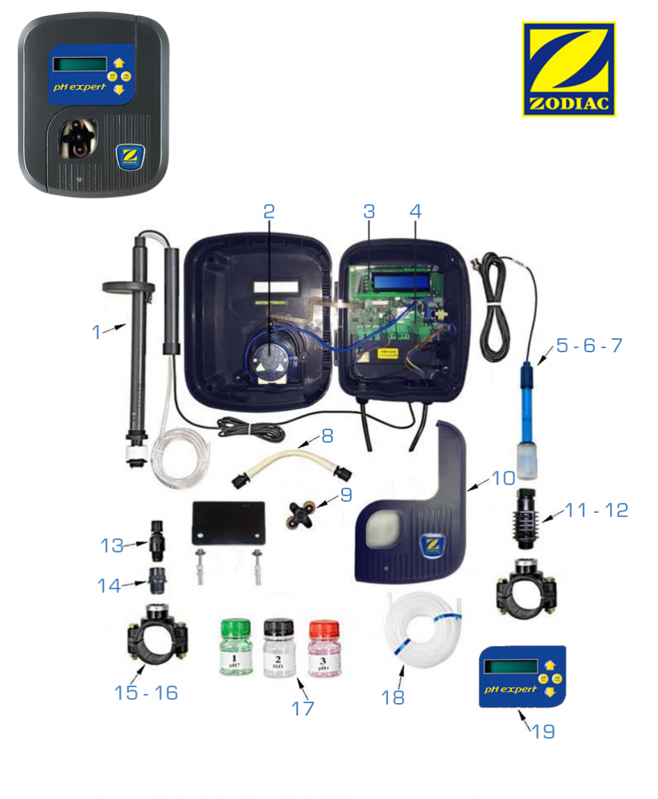 Recambios Clorador Salino Zodiac Ei2