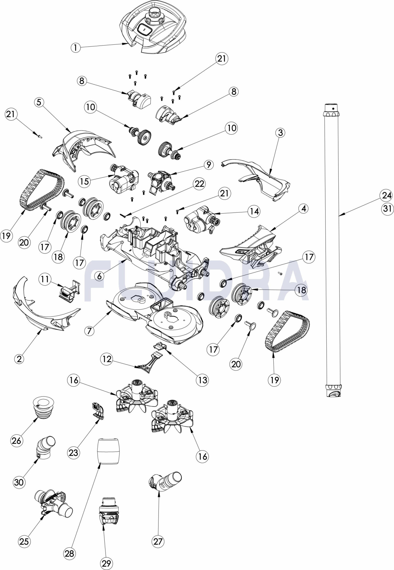 Lado B Zodiac MX10 R1011100 Lado B Zodiac MX10 R1011100